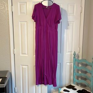 Purple maxi dress